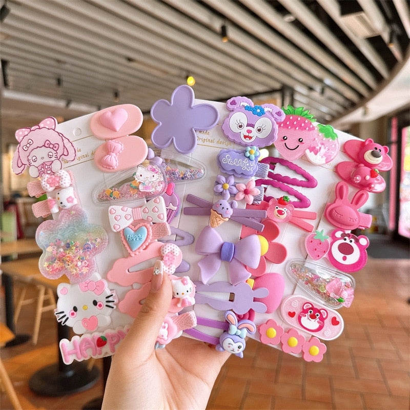 New Cartoon Hair Clip for children Side Bang bobbypins Baby Hair Clip Fragment Hairpins headwear and girl hair accessoires